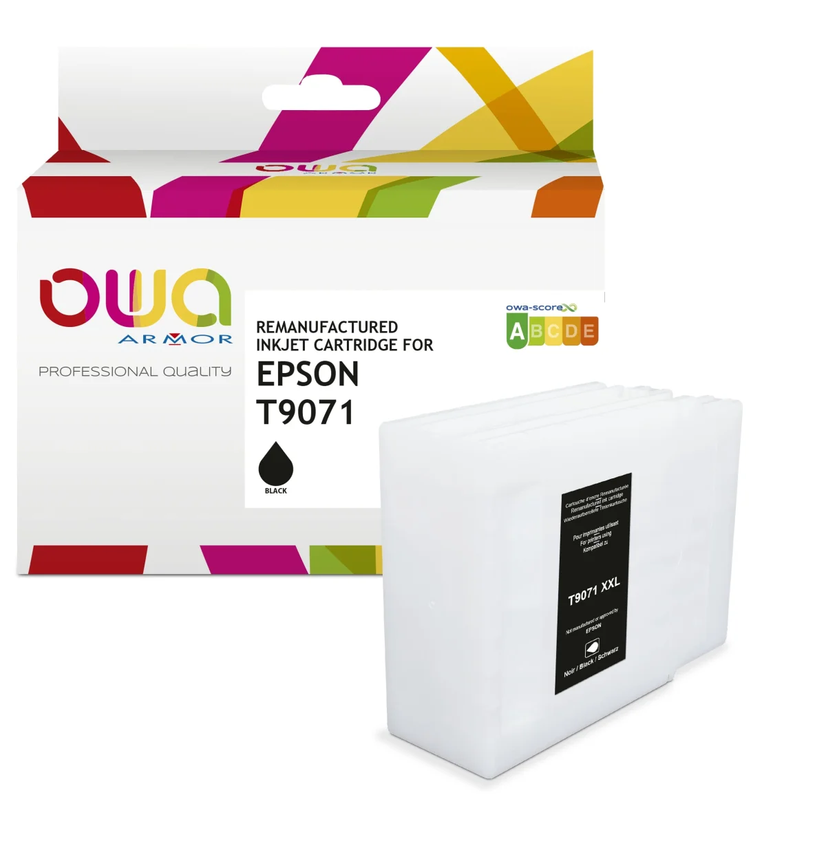 Inkoustová náplň Epson T9071 černá 221 ml (ARMOR)