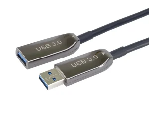 PremiumCord USB 3.2 + 2.0 AOC prodluž. kabel, 15m