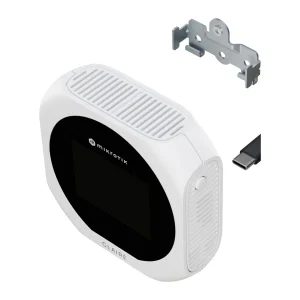 MikroTik IAQM-THC2V-W, Claire lite - Air Quality Monitor, CO2, Temp, RH, VOC, bílá - obrázek 2