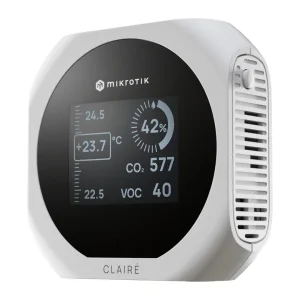 MikroTik IAQM-THC2V-W, Claire lite - Air Quality Monitor, CO2, Temp, RH, VOC, bílá