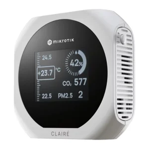 MikroTIk IAQM-THC2PV-W, Claire - Air Quality Monitor, CO2, Temp, RH, PM2.5/10, VOC, bílá