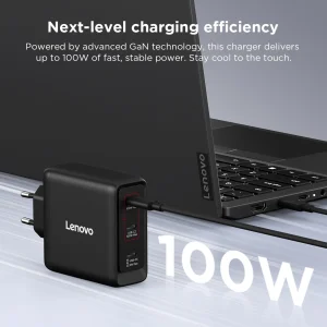 Lenovo USB-C 100W GaN nabíječ, více portů - obrázek 4