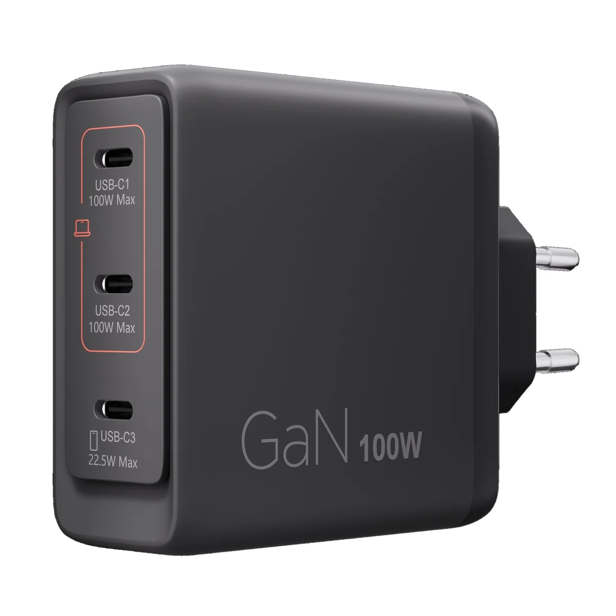 Lenovo USB-C 100W GaN nabíječ, více portů