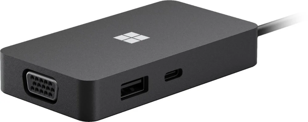 Microsoft Surface USB-C Travel Hub, Black, Commercial