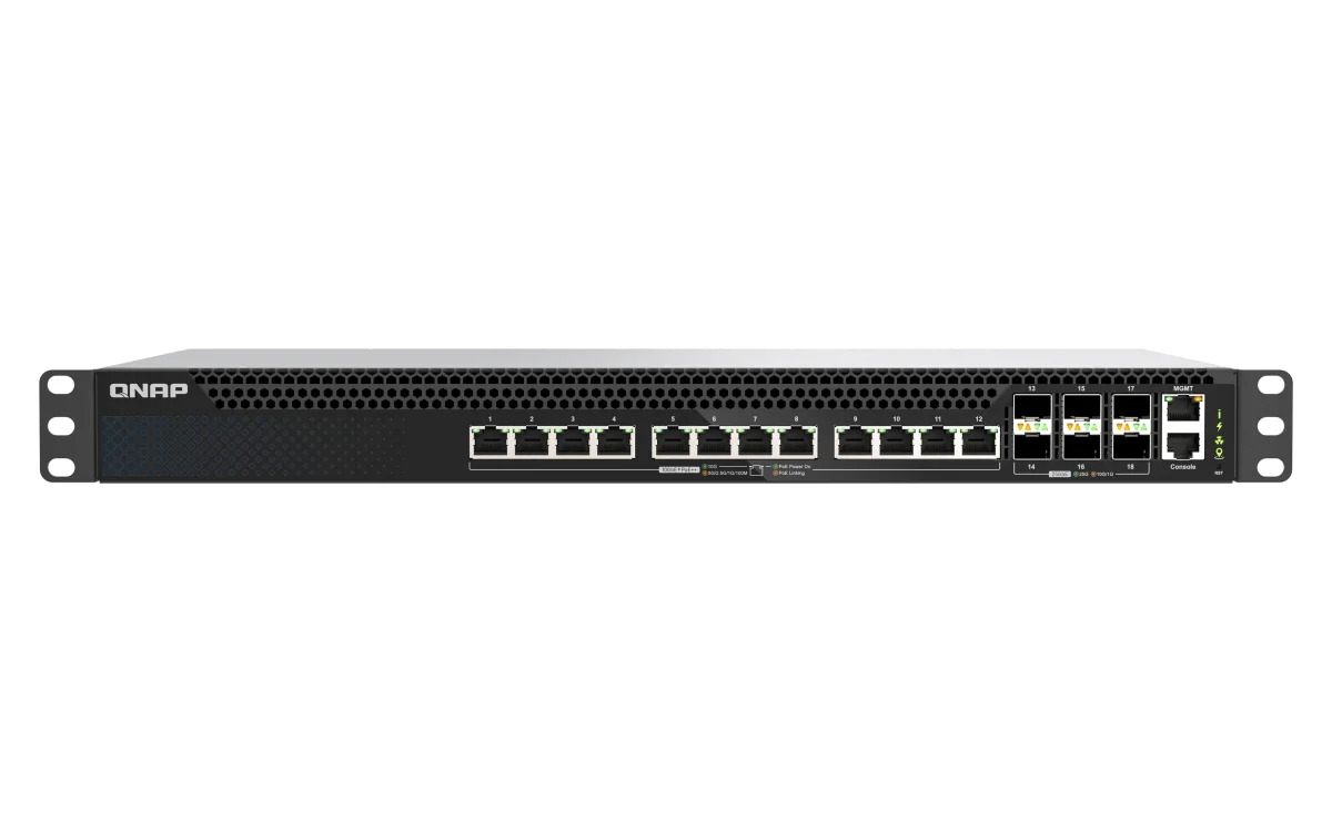 QNAP QSW-M5218P-6F12T řízený switch L3