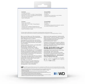 Ext. HDD WD My Passport USB-C 6TB, modrý - obrázek 2