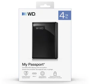 Ext. HDD WD My Passport USB-C 4TB, černý - obrázek 4
