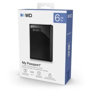 Ext. HDD WD My Passport USB-C 6TB, černý - obrázek 4