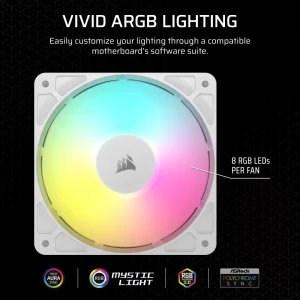 CORSAIR ventilátor RS120 ARGB, 120mm, W - obrázek 6