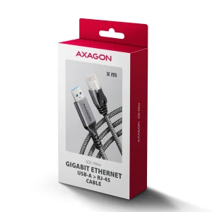 AXAGON ADE-AM50, USB-A Gigabit Ethernet adaptér s integrovaným síťovým CAT6 kabelem RJ-45 (5m) - obrázek 9