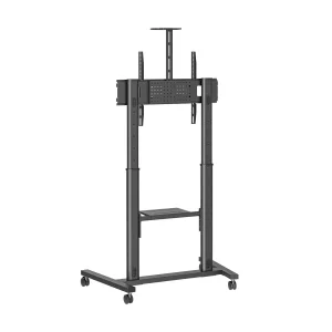 Vogel's ESSENTIAL T1041 pojízdný stojan pro TV 65-110", 100 kg, 120-170 cm, černý - obrázek 4