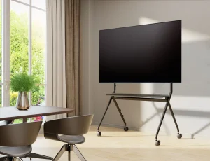 Vogel's ESSENTIAL T1021 pojízdný stojan pro TV 65-98", 120 kg, výška 154 cm, černý - obrázek 7