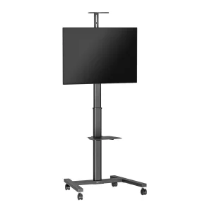 Vogel's ESSENTIAL T1031 pojízdný stojan pro TV 32-65", 50 kg, 122-172 cm, černý - obrázek 2