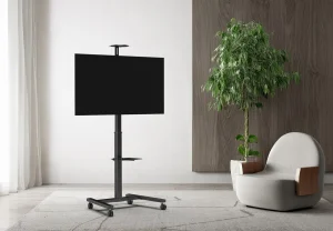 Vogel's ESSENTIAL T1031 pojízdný stojan pro TV 32-65", 50 kg, 122-172 cm, černý - obrázek 6