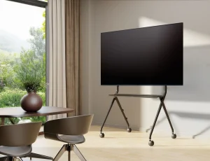 Vogel's ESSENTIAL T1011 pojízdný stojan pro TV 50-86", 80 kg, 141 cm, černý - obrázek 3