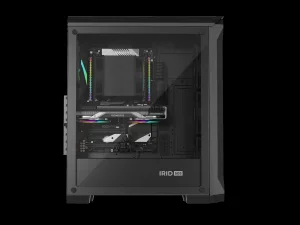 Počítačová skříň Genesis IRID 505 ARGB V2/Midi Tower/Transpar./Černá - obrázek 3