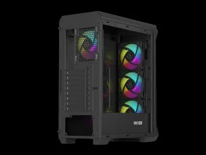 Počítačová skříň Genesis IRID 505 ARGB V2/Midi Tower/Transpar./Černá - obrázek 9