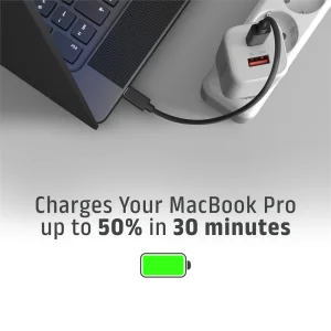 AXAGON ACU-PQ100W, GaN nabíječka do sítě 100W, USB-A + USB-C, PD3.0/PPS/QC4+/SFC2.0/Apple, bílá - obrázek 3