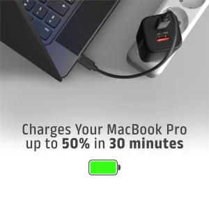 AXAGON ACU-PQ100, GaN nabíječka do sítě 100W, USB-A + USB-C, PD3.0/PPS/QC4+/SFC2.0/Apple, černá - obrázek 4
