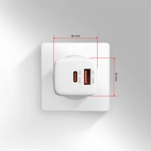 AXAGON ACU-PQ33W, GaN nabíječka do sítě 33W, USB-A + USB-C, PD3.0/PPS/QC4+/SFC2.0/Apple, bílá - obrázek 3