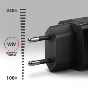 AXAGON ACU-PQ33, GaN nabíječka do sítě 33W, USB-A + USB-C, PD3.0/PPS/QC4+/SFC2.0/Apple, černá - obrázek 4