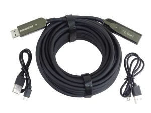 PremiumCord USB 3.2 + 2.0 AOC kabel A/M - A/F 20m - obrázek 3
