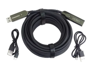 PremiumCord USB 3.2 + 2.0 AOC kabel A/M - A/F 30m - obrázek 3