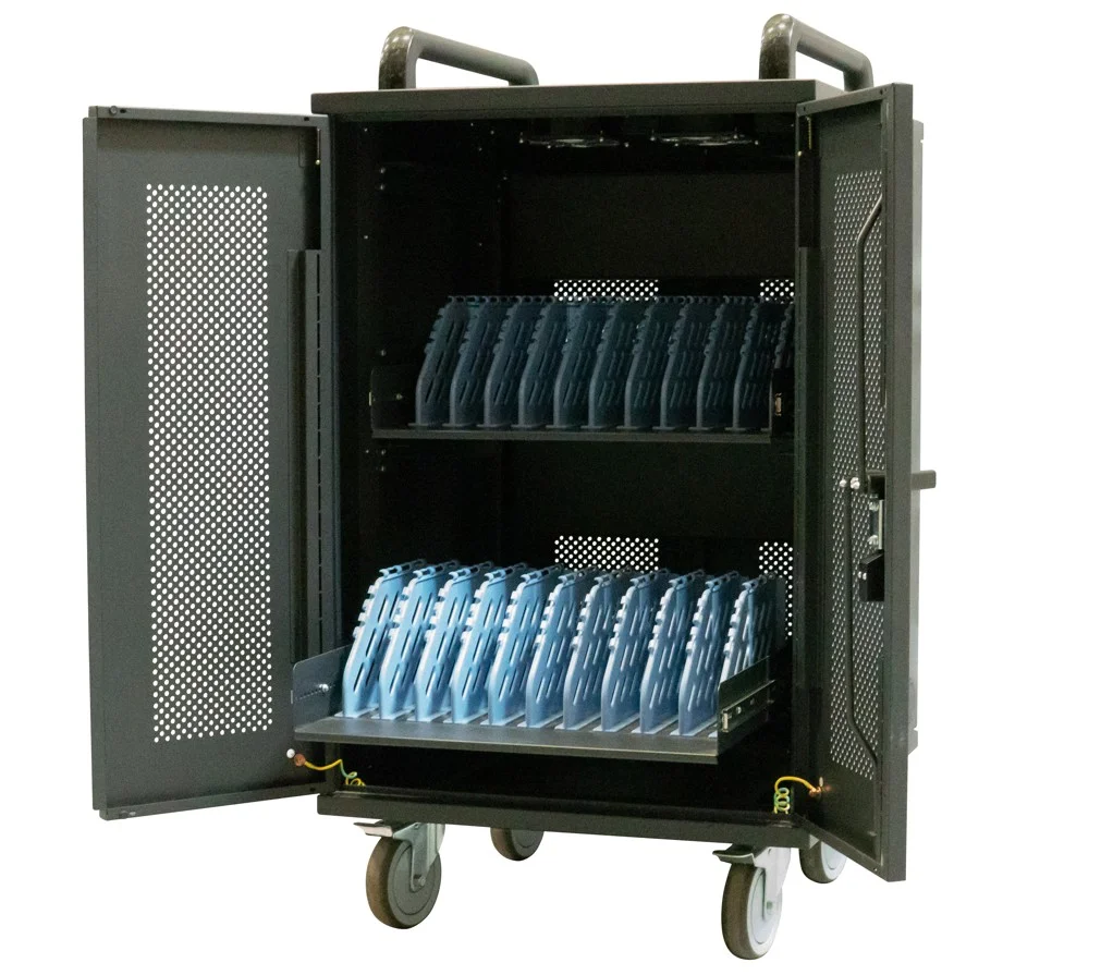 AVTEK Charging Cart 20, nabíjecí vozík pro tablety a notebooky, 20 slotů