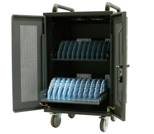 AVTEK Charging Cart 20, nabíjecí vozík pro tablety a notebooky, 20 slotů