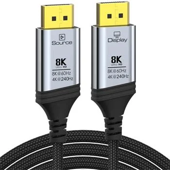 PremiumCord DisplayPort 1.4, 8K, optický, 15m
