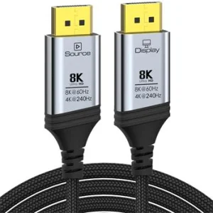 PremiumCord DisplayPort 1.4, 8K, optický, 15m