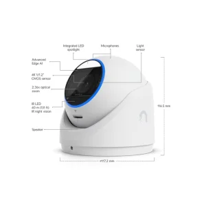 UniFi G6 Edge Turret venkovní bezpečnostní kamera - obrázek 6