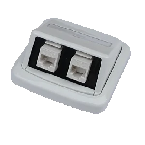 Dvojzásuvka ABB TANGO 2xRJ45 cat6 UTP bílá