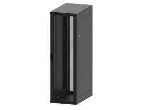Stojanový rack 42U (š)600x(h)1000,před.i zad.perforované dveře černý - obrázek 2
