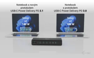 i-tec Universal 6x 4K dokovací stanice, 140W napájení - obrázek 2