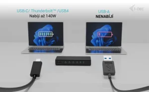 i-tec Universal 6x 4K dokovací stanice, 140W napájení - obrázek 3