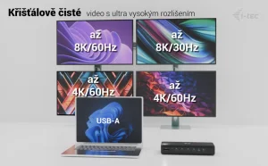 i-tec Universal 6x 4K dokovací stanice, 140W napájení - obrázek 4