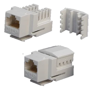 DATACOM Keystone UTP RJ45 Cat5E Dual MINI bílý