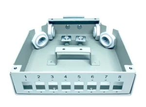 Optický box 8C na DIN lištu 8xSC Simplex - obrázek 2