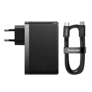 Baseus CCGP100201 GaN5 Pro Fast Nabíječka USB + 2xUSB-C 140W Black - obrázek 6