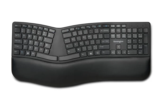 Kensington Pro Fit Ergo/Bezdrátová USB + Bluetooth/UK layout/Černá