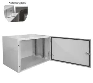 Datacom 19"venkovní rozvaděč 6U/600x400 IP65 šedý - obrázek 2