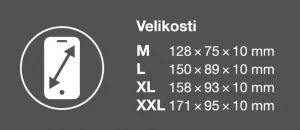 ALIGATOR Pouzdro UNI-POCKET, vel.L (150*89), černá - obrázek 5