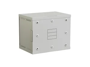 Rozvaděč nástěnný SENSA 9U 400mm, dveře plech, RAL 7035, SENSA-9U-64-21-G - obrázek 2