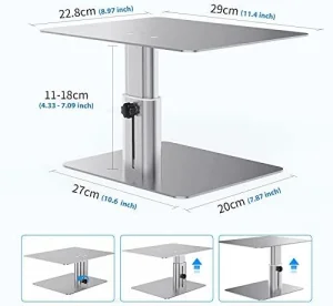 Nillkin HighDesk Adjustable Monitor Stand Silver - obrázek 3