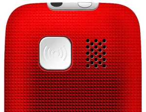 EVOLVEO EasyPhone, mobilní telefon pro seniory s nabíjecím stojánkem, červená - obrázek 3