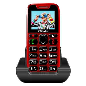 EVOLVEO EasyPhone, mobilní telefon pro seniory s nabíjecím stojánkem, červená - obrázek 6