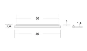 Trubičková Ochrana Optického sváru 40mm průhledná 100ks