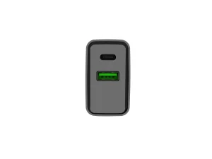 Universální nabíječka Natec RIBERA 20W 1X USB-A + 1X USB-C, černá - obrázek 2