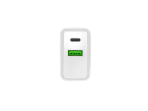 Universální nabíječka Natec RIBERA 20W 1X USB-A + 1X USB-C, bílá - obrázek 8